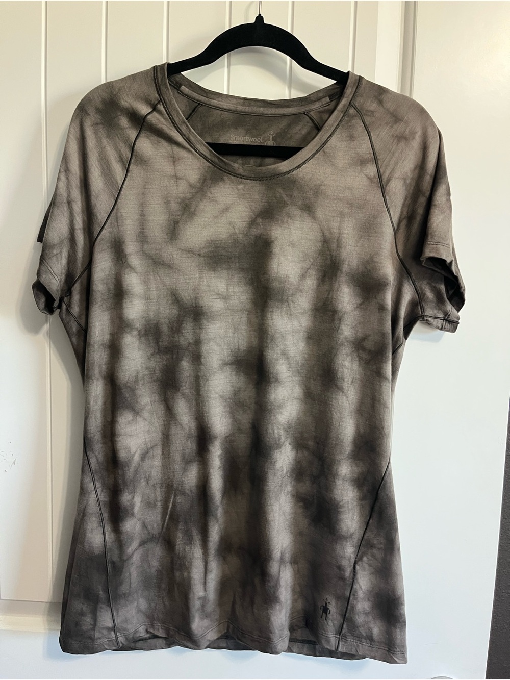 Smart Wool Women’s Base Layer Tee XL Tie Dye Merino Soft Wool Plant Based Dye